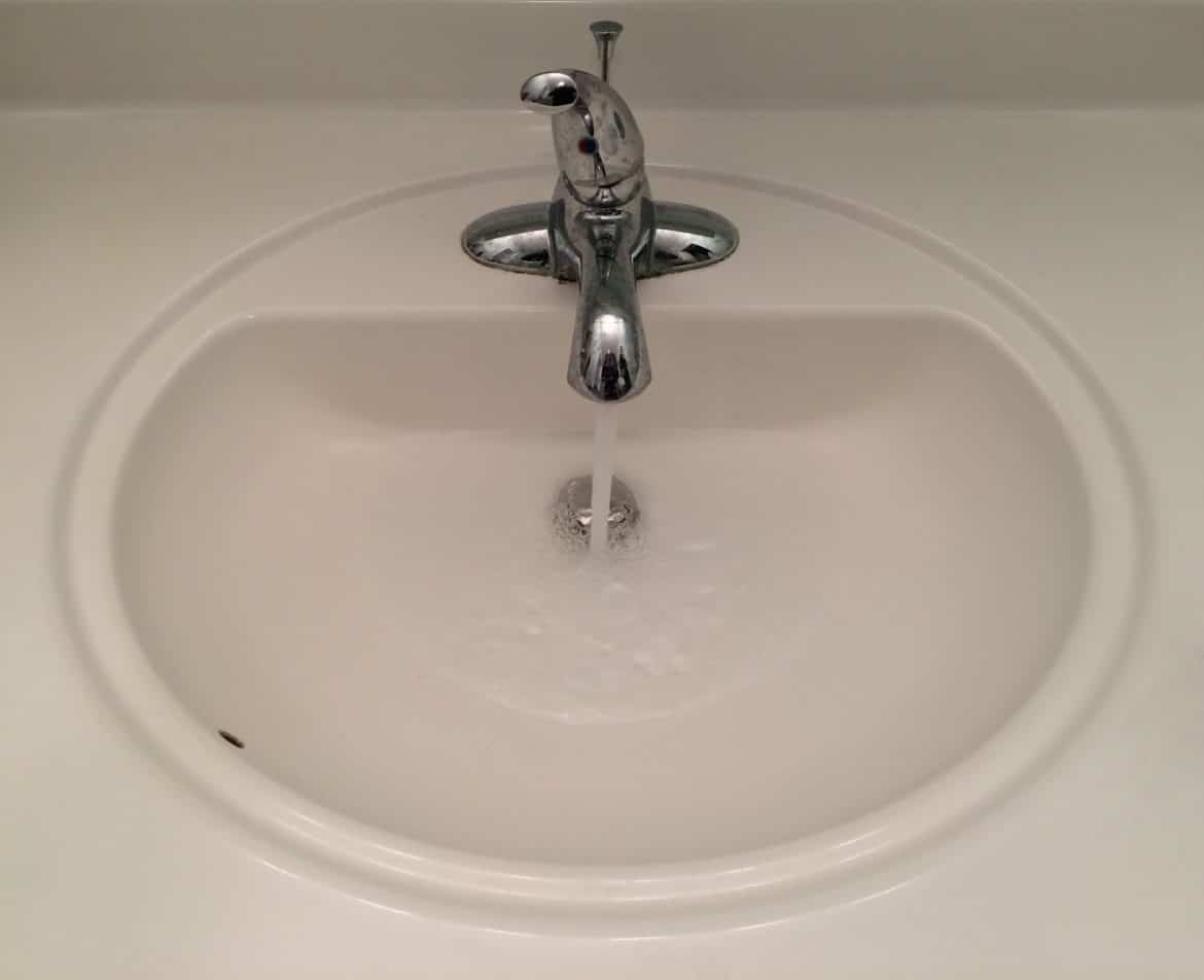 bathroom sink drain not draining