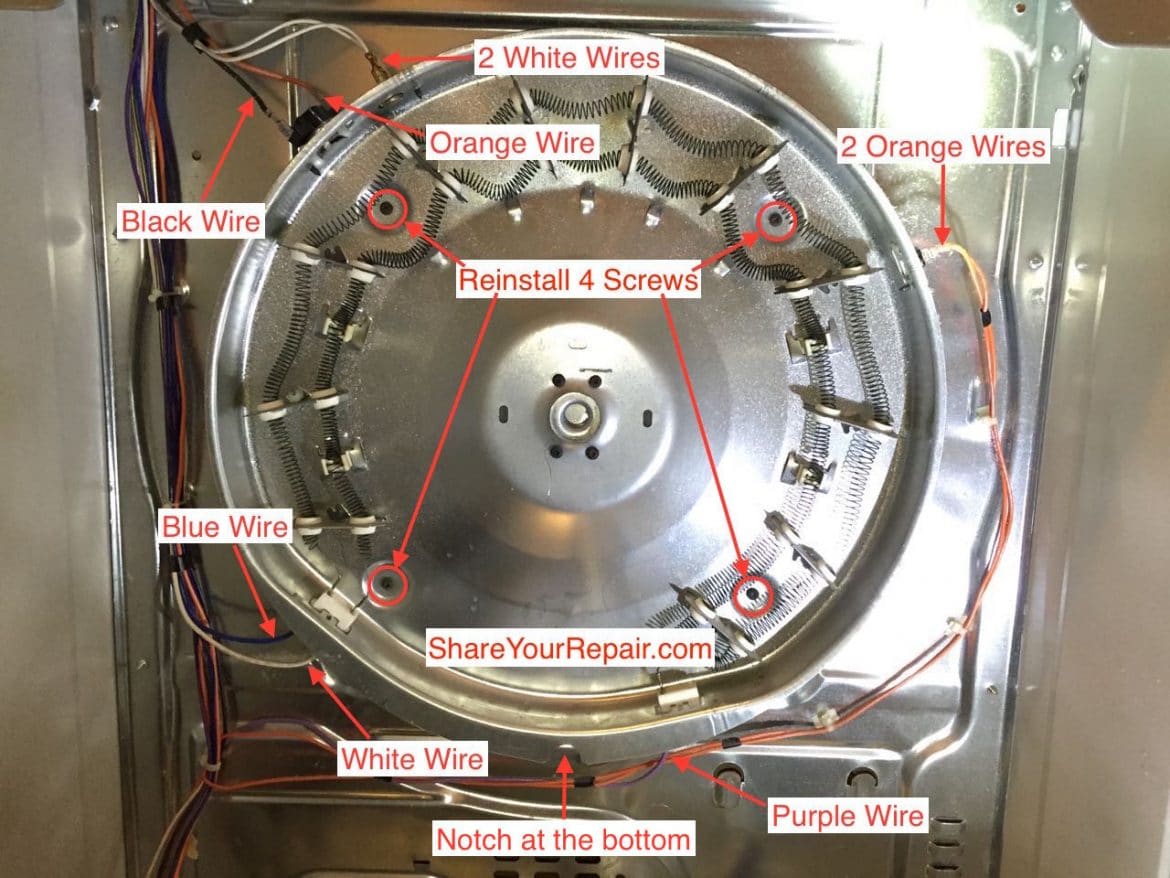 How to Replace Heating Element on GE Electric Dryer · Share Your Repair