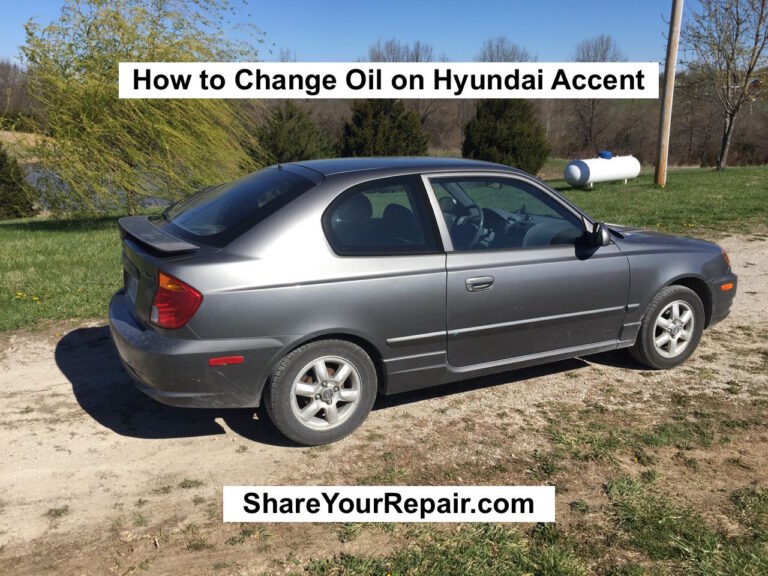 How to Change Oil on Hyundai Accent · Share Your Repair