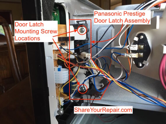 How to Repair Panasonic Genius Prestige Microwave Door Latch Issues ...